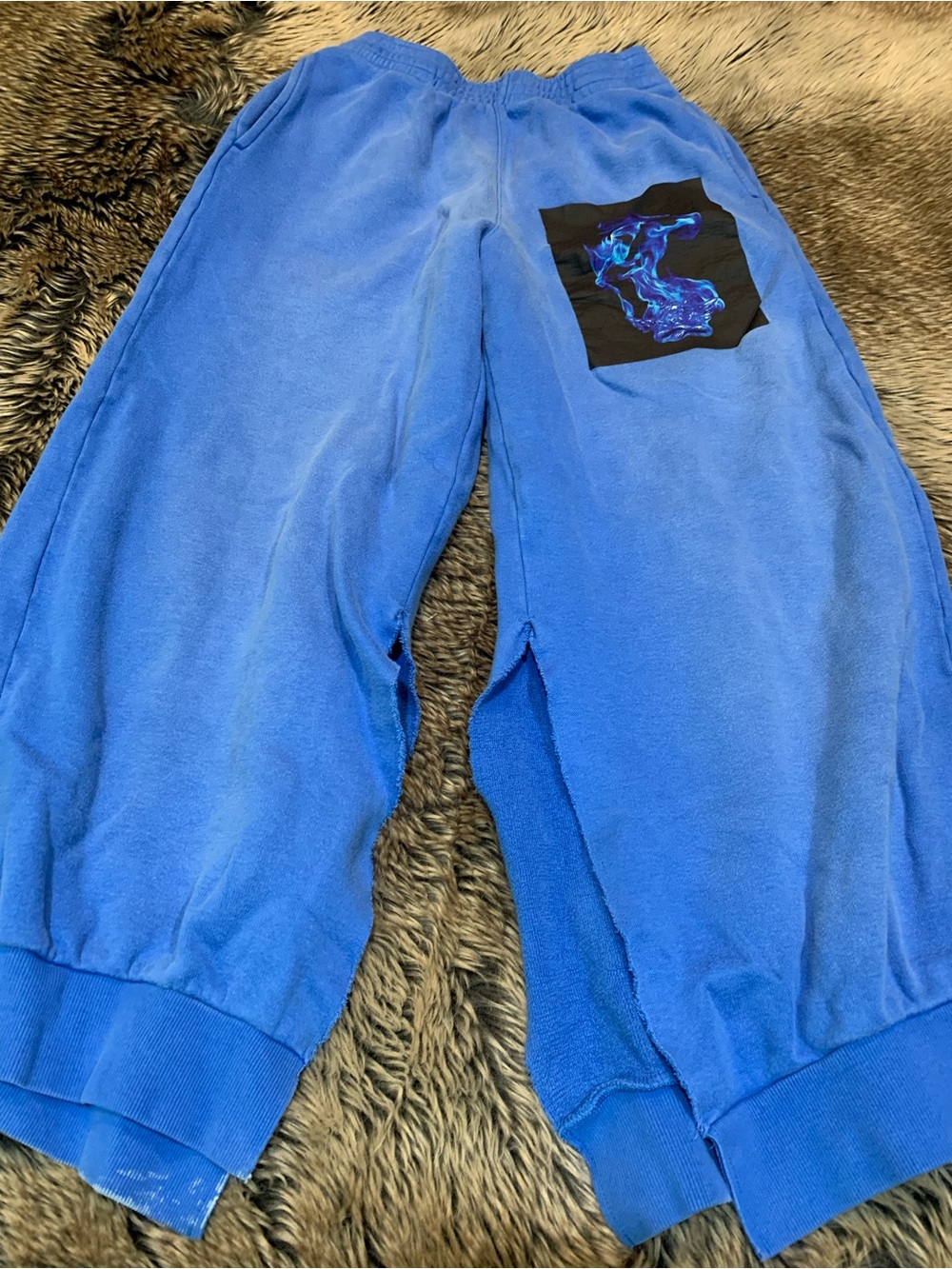 BOYS LIE 
Electric Love Interlock Pants in Blue Size XS